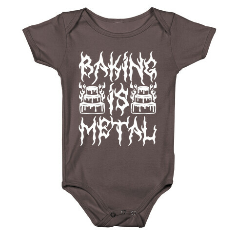 Baking Is Metal Baby One-Piece