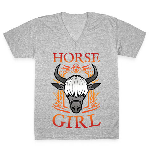 Horse Girl V-Neck Tee Shirt