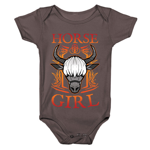 Horse Girl Baby One-Piece