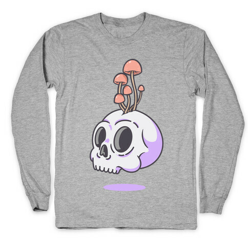 Shroom On A Skull Long Sleeve T-Shirt