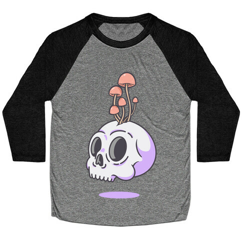 Shroom On A Skull Baseball Tee