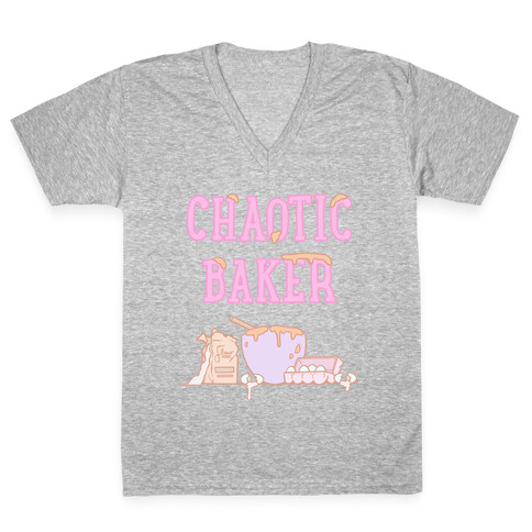 Chaotic Baker V-Neck Tee Shirt