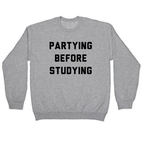 Partying Before Studying Pullover
