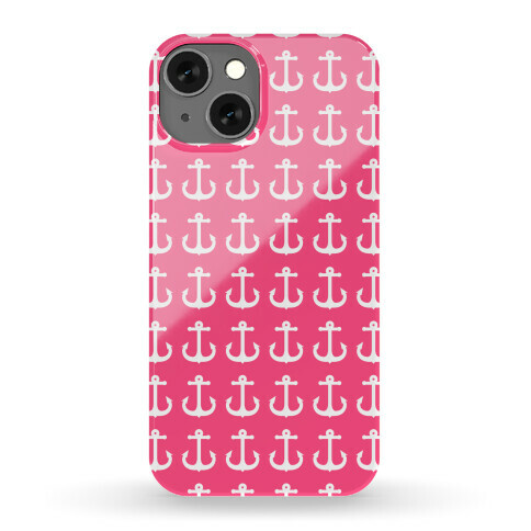 Pink Anchor Pattern Case Phone Case