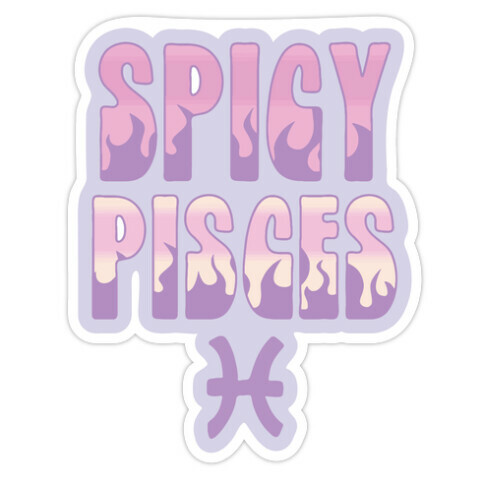 Spicy Pisces Die Cut Sticker