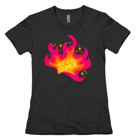 Hot Girl Gamer Womens T-Shirt