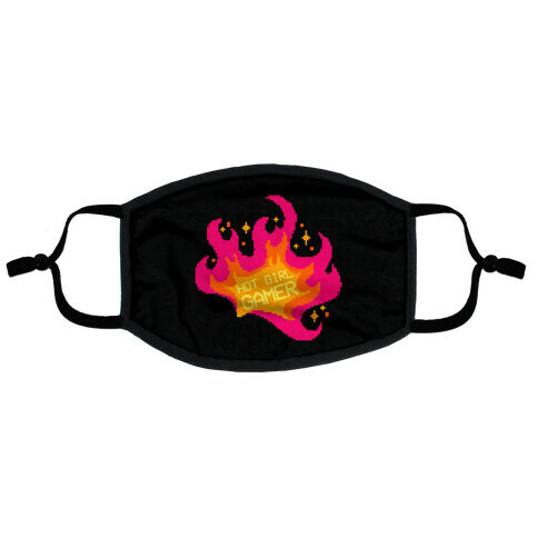 Hot Girl Gamer Flat Face Mask