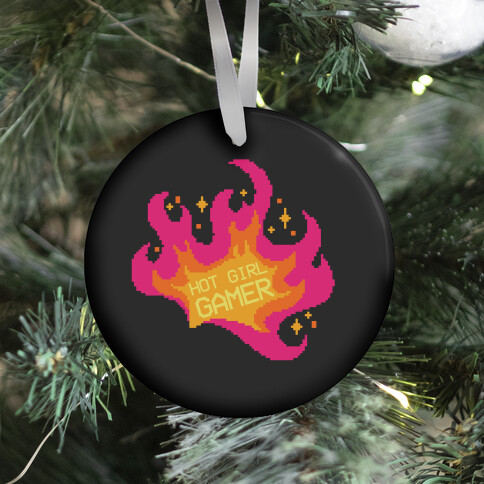 Hot Girl Gamer Ornament