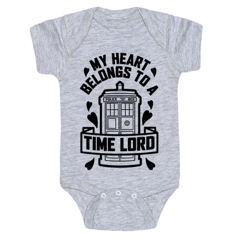 My Heart Belongs To A Time Lord Baby One-Piece