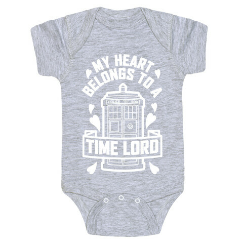 My Heart Belongs To A Time Lord Baby One-Piece