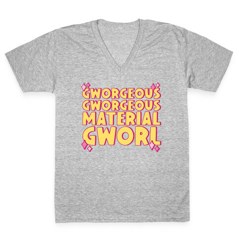 Gworgeous Gworgeous Material Gworl V-Neck Tee Shirt