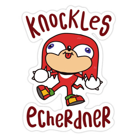 Knockles Echerdner Die Cut Sticker