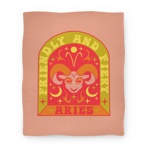 Friendly And Fiery Aries Blanket