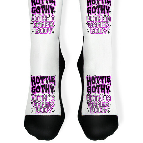 Hottie Gothy With a Gamer Body Sock