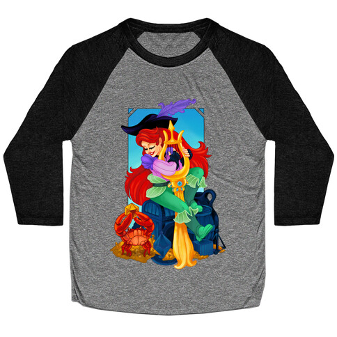 Princess Mermaid Bard  Baseball Tee