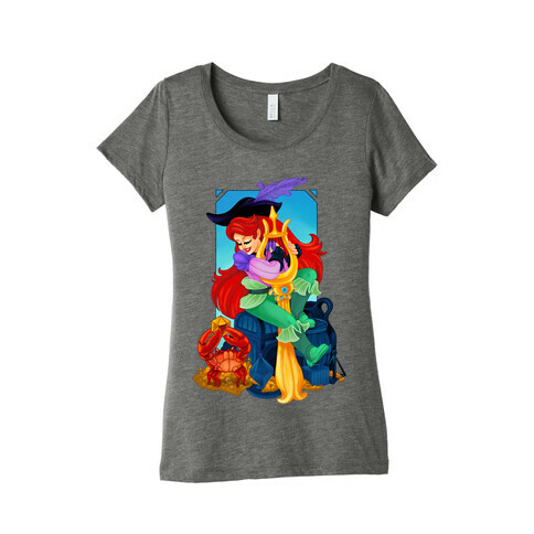 Princess Mermaid Bard  Womens T-Shirt