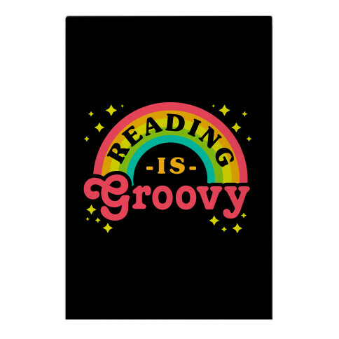 Reading is Groovy Garden Flag