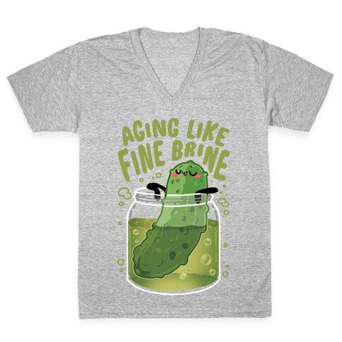 Aging Like Fine Brine V-Neck Tee Shirt