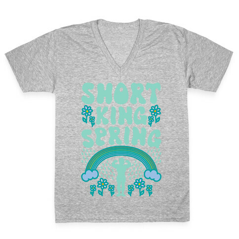 Short King Spring V-Neck Tee Shirt