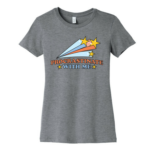 Procrastinate With Me Shooting Stars Womens T-Shirt