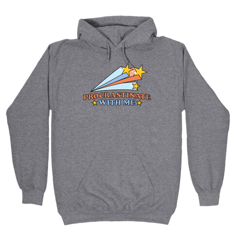 Procrastinate With Me Shooting Stars Hooded Sweatshirt