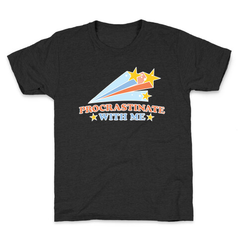 Procrastinate With Me Shooting Stars Kids T-Shirt