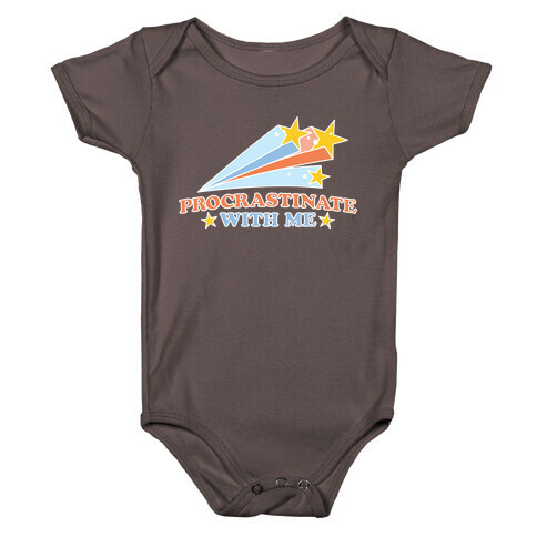 Procrastinate With Me Shooting Stars Baby One-Piece
