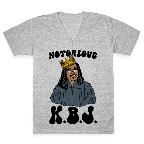 Notorious KBJ Ketanji Brown Jackson  V-Neck Tee Shirt