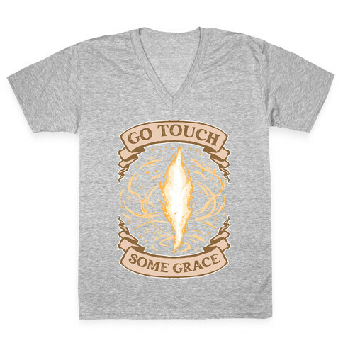 Go Touch Some Grace V-Neck Tee Shirt