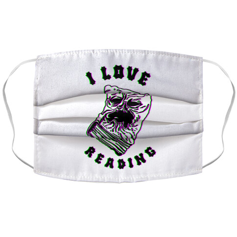 I Love Reading (The Necronomicon) Accordion Face Mask