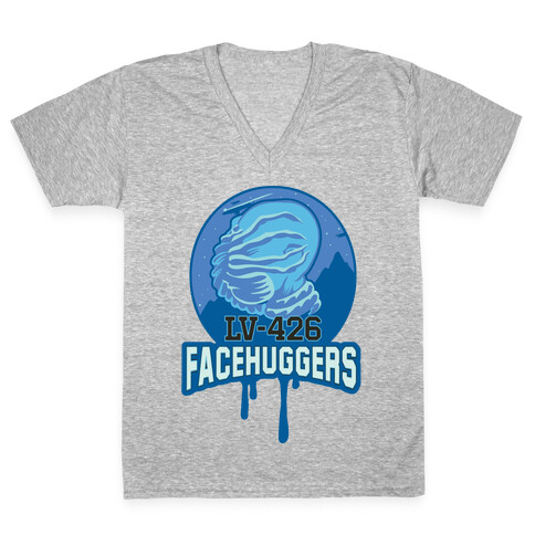 LV-426 Facehuggers Varsity Team V-Neck Tee Shirt