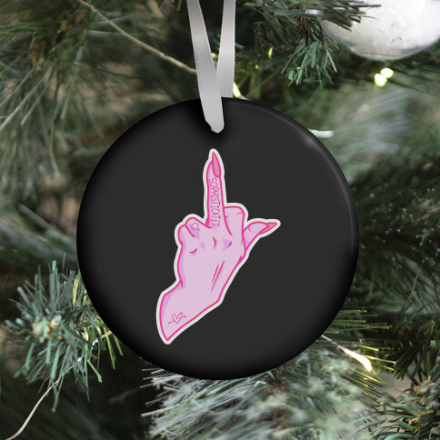 Sophisticated Middle Finger Ornament