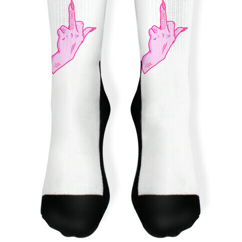 Sophisticated Middle Finger Sock