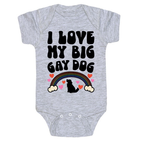 I Love My Big Gay Dog Baby One-Piece