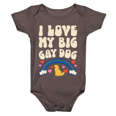 I Love My Big Gay Dog Baby One-Piece