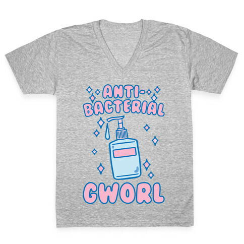 Antibacterial Gworl Parody V-Neck Tee Shirt