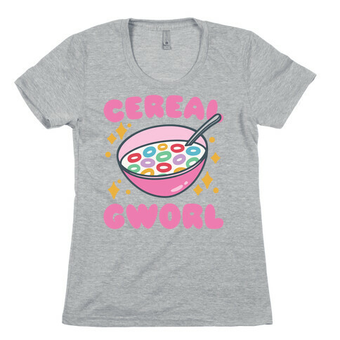 Cereal Gworl Parody Womens T-Shirt