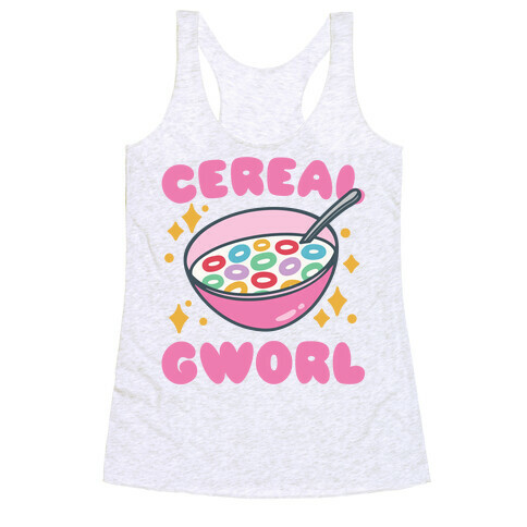 Cereal Gworl Parody Racerback Tank Top