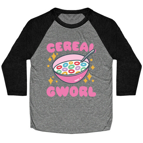 Cereal Gworl Parody Baseball Tee