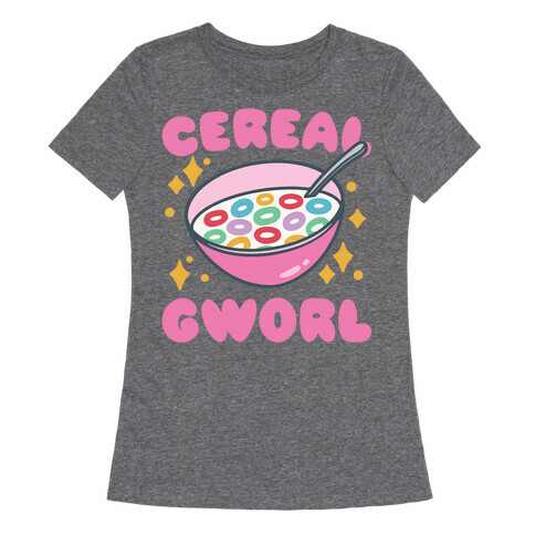 Cereal Gworl Parody Womens T-Shirt