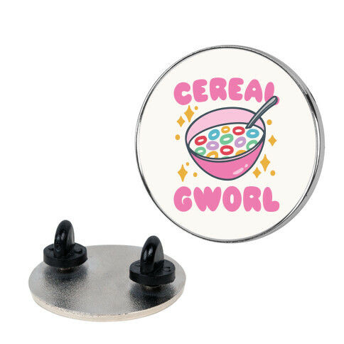 Cereal Gworl Parody Pin