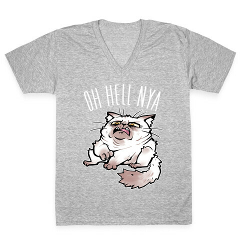 OH HELL NYA V-Neck Tee Shirt