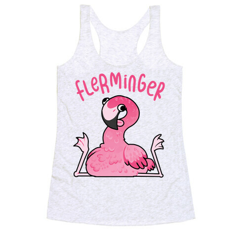 Derpy Flamingo Flerminger Racerback Tank Top