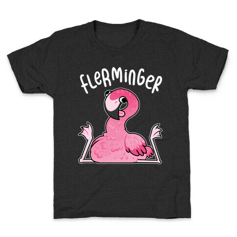 Derpy Flamingo Flerminger Kids T-Shirt