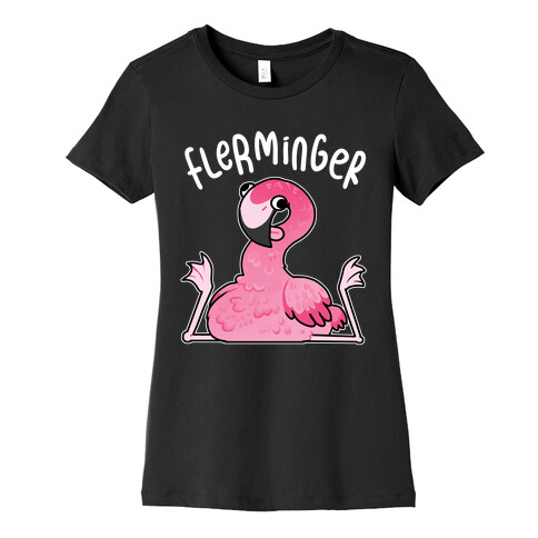 Derpy Flamingo Flerminger Womens T-Shirt