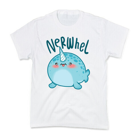 Derpy Narwhal Nerwhel Kids T-Shirt
