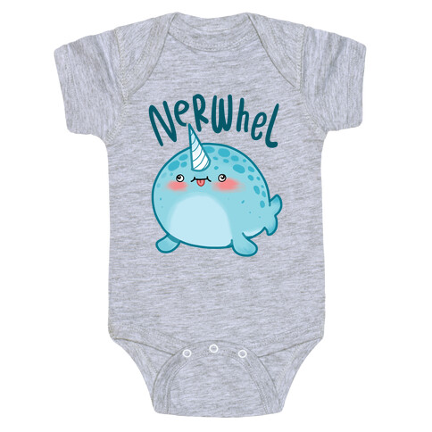 Derpy Narwhal Nerwhel Baby One-Piece