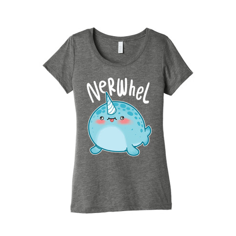 Derpy Narwhal Nerwhel Womens T-Shirt