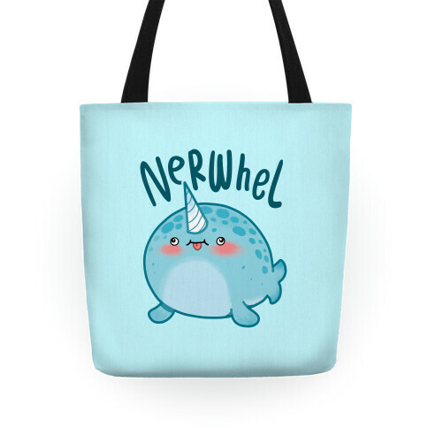 Derpy Narwhal Nerwhel Tote