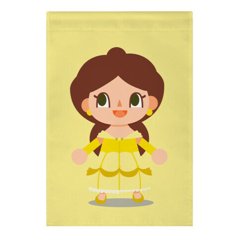 Princess Crossing Belle Parody Ball Gown Garden Flag